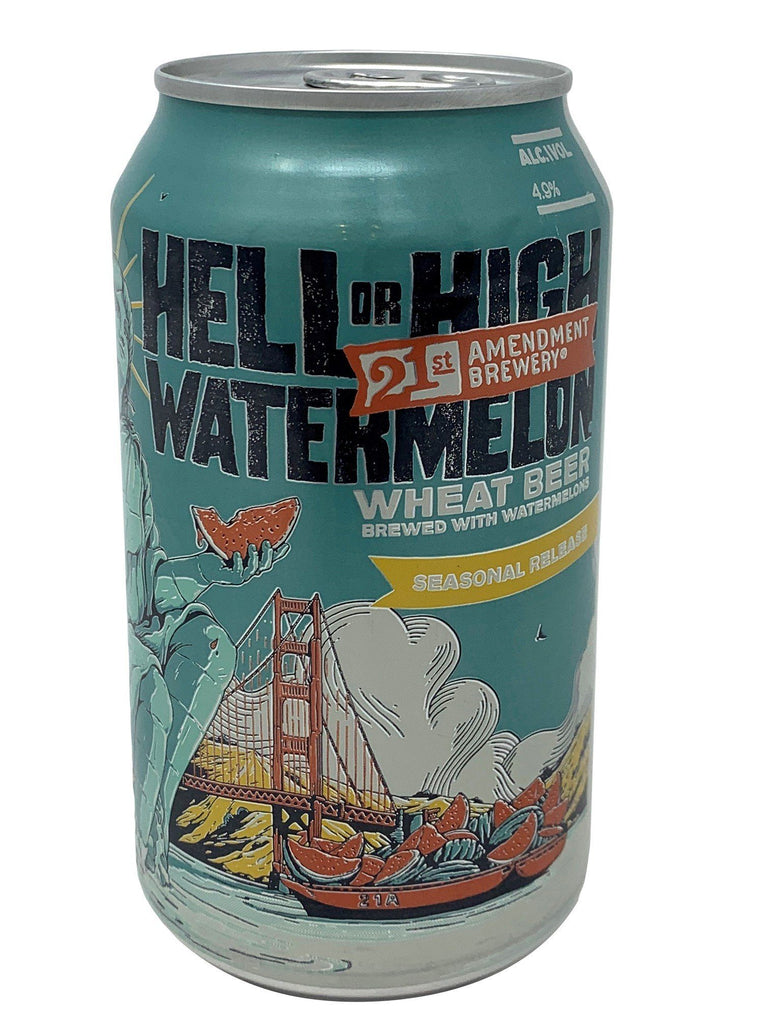 21st Amendment Brewery Hell or High Watermelon Wheat SINGLE